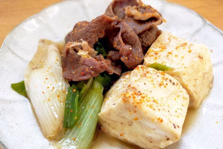 レンジで簡単！肉豆腐のレシピ