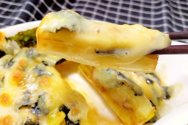 しゃきトロ～「ねぎ海苔チーズ焼き」レシピ！