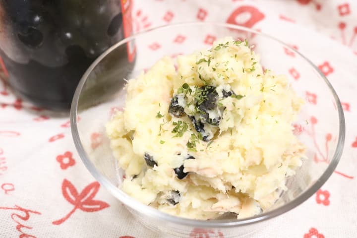 【レシピ】激ウマ「ブラックオリーブのツナポテトサラダ」ほんのり広がるオリーブの風味にツナの旨み