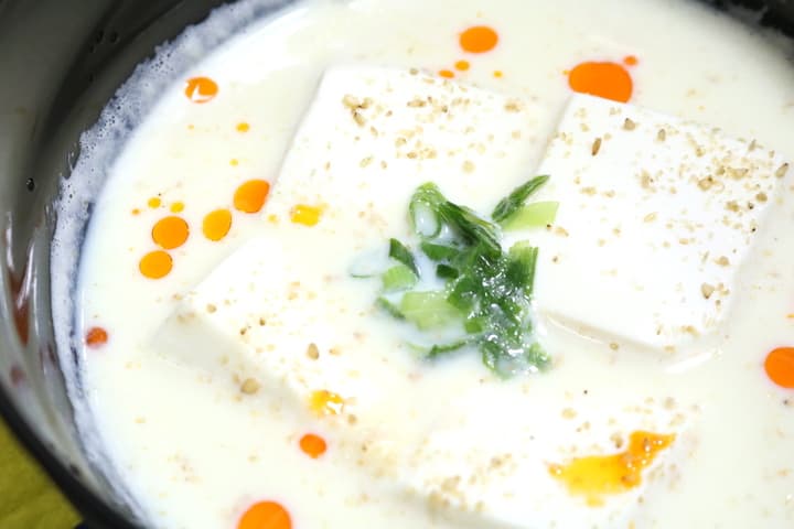 とろぷる「豆乳湯豆腐」電子レンジで簡単！ホッと温まる一杯