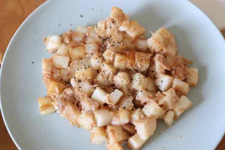 「長芋のツナ焼き」レシピ！醤油をたらして香ばしく！