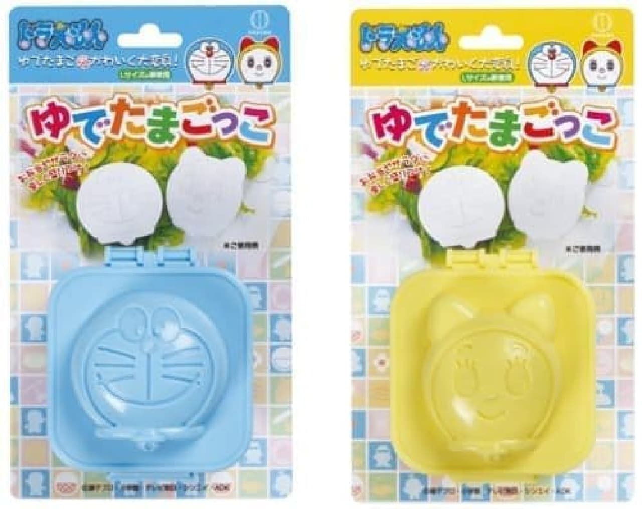 Doraemon and Dorami Japanese Boiled Egg Bento Box Mold Yudetama Gokko from Japan 