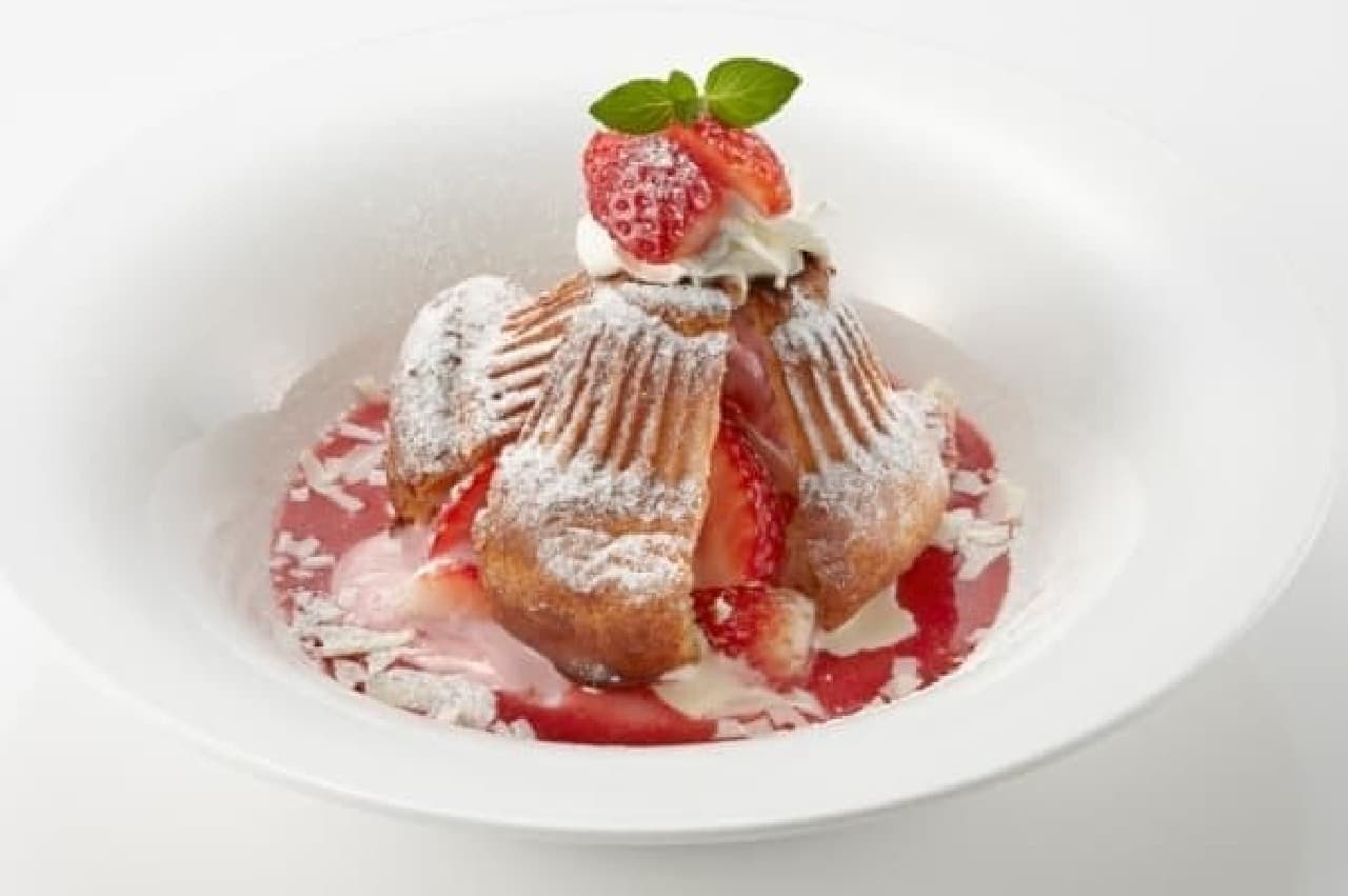 "Strawberry popover" using Tochiotome