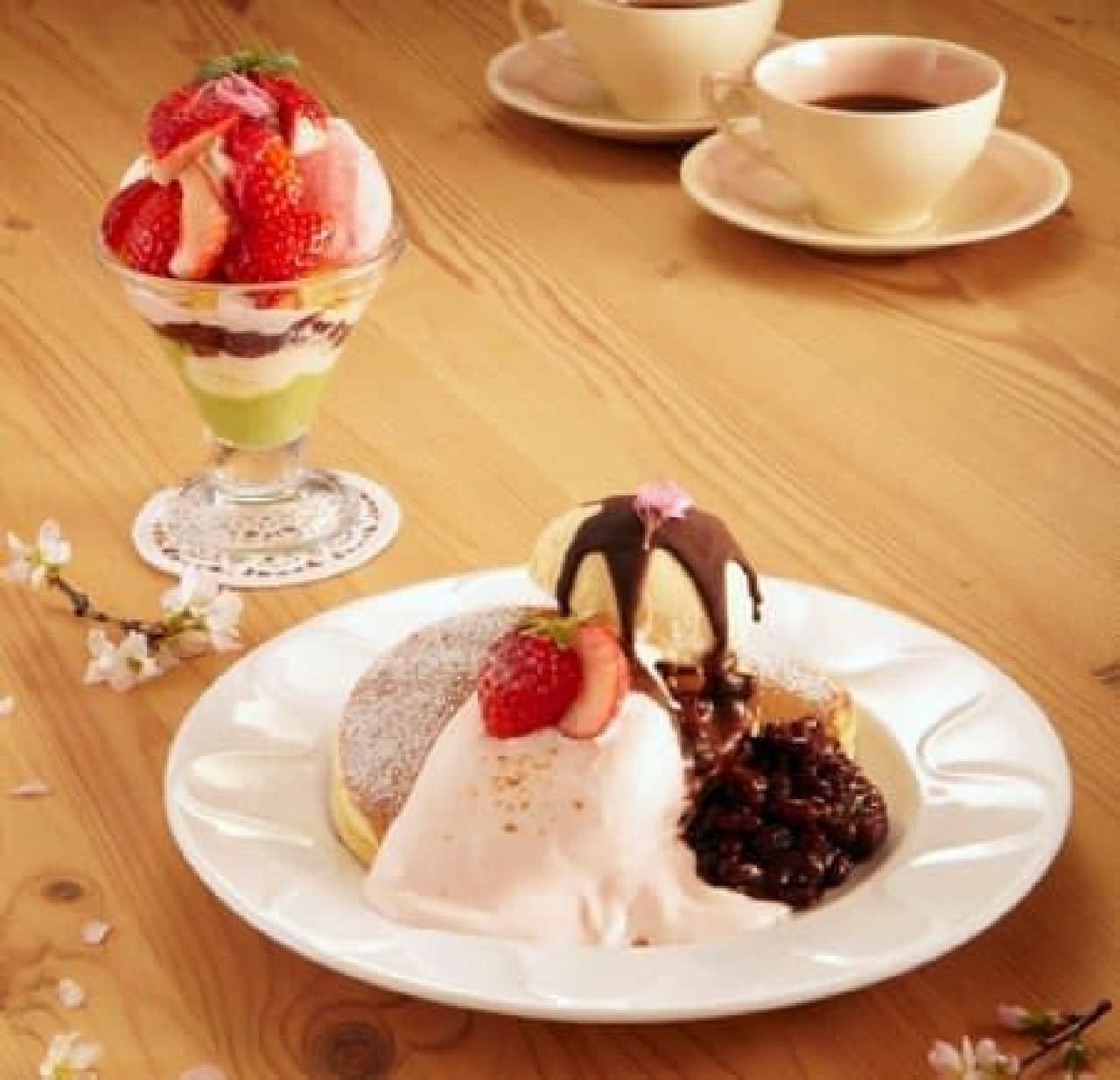 Will cherry blossoms bloom on pancakes? Denny's new dessert!