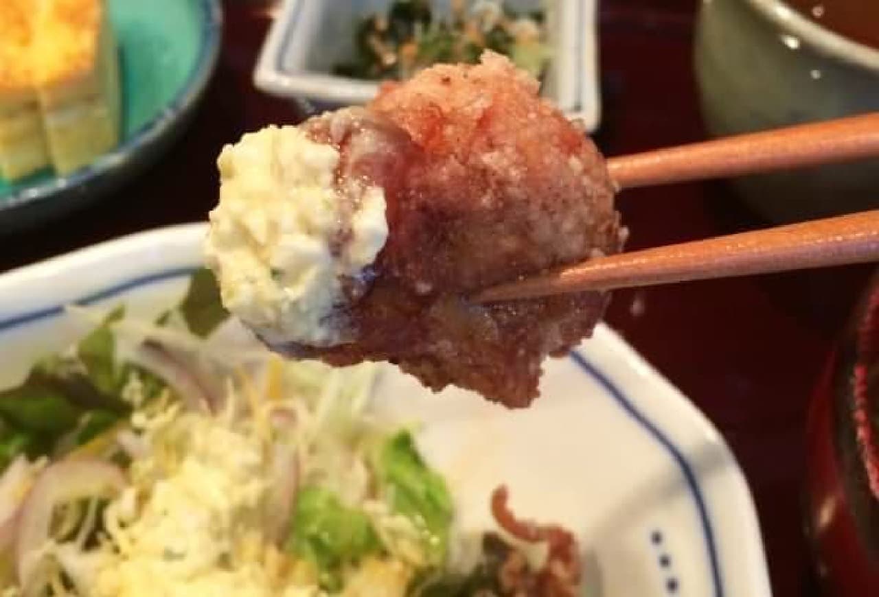 Crispy and juicy fried Tatsuta
