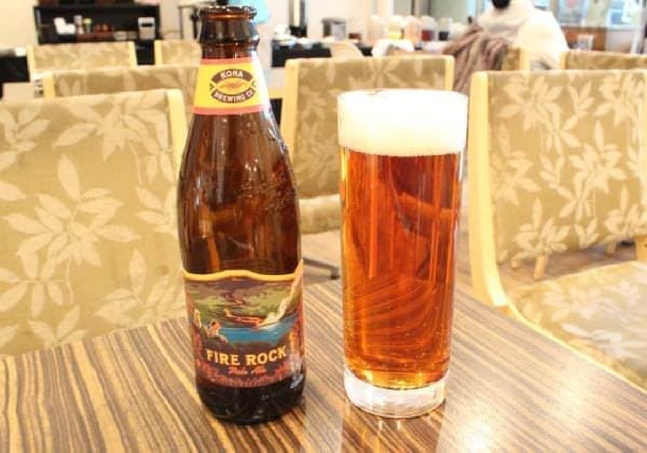 The photo is "Kona Beer Fire Rock Pale Ale" (980 yen)