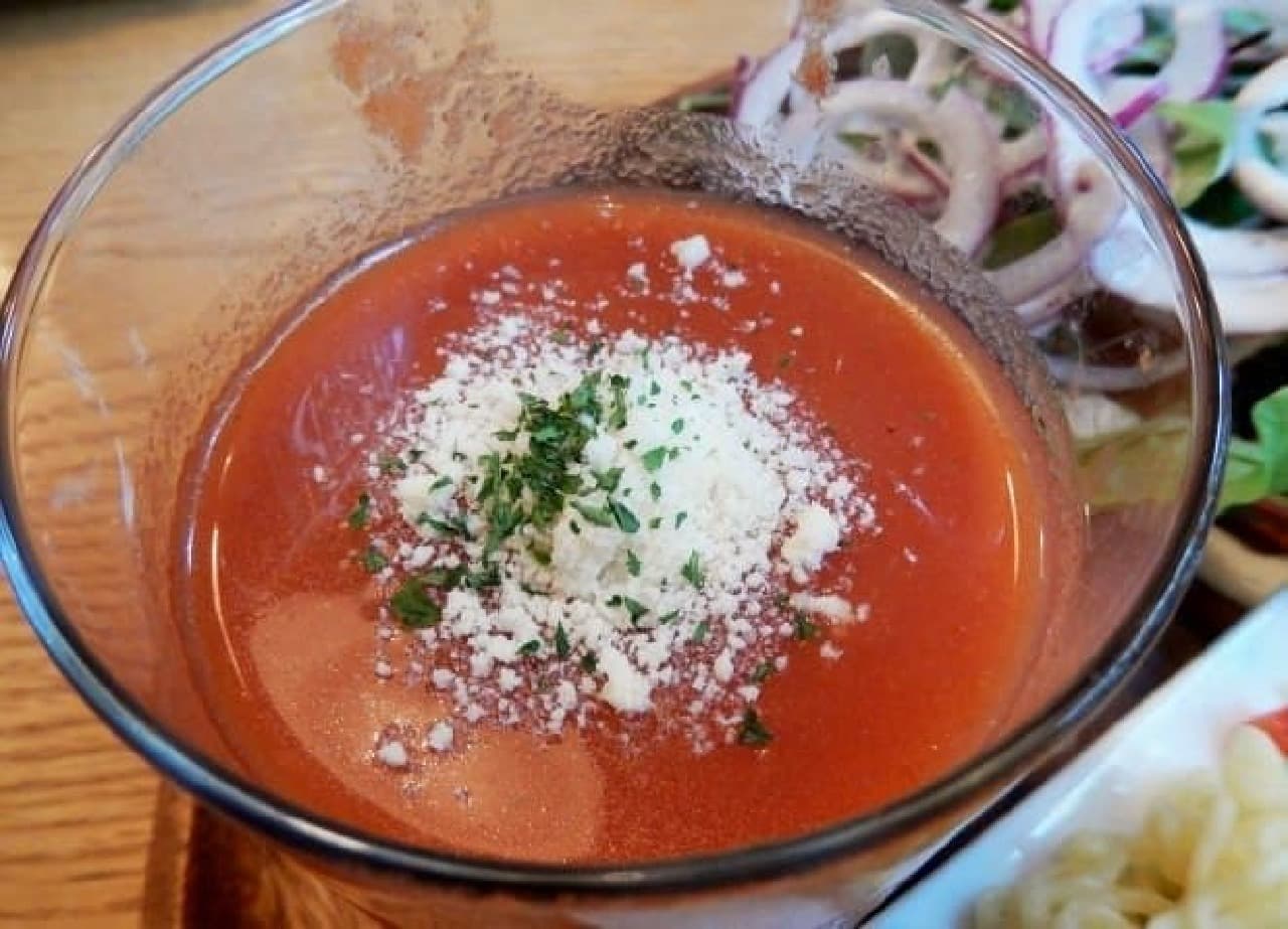 For tomato-based gazpacho