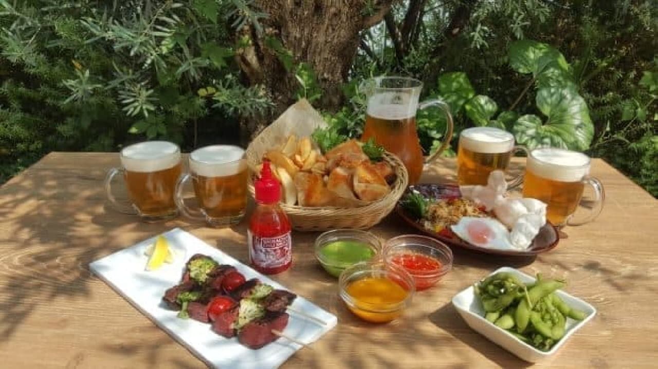 All-you-can-drink "Singha" !? Beer garden in Ginza