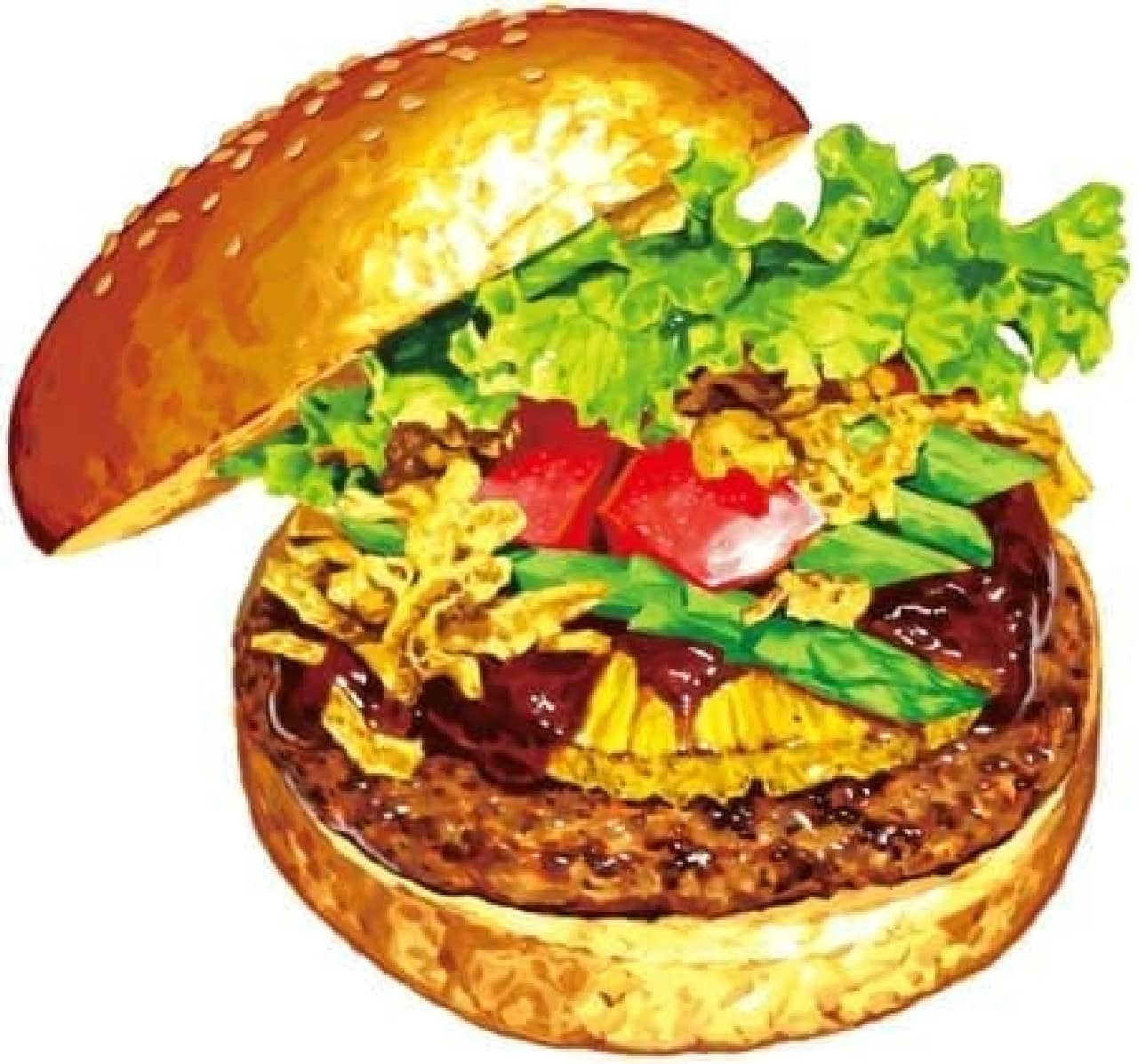 BBQ pineapple burger (image)