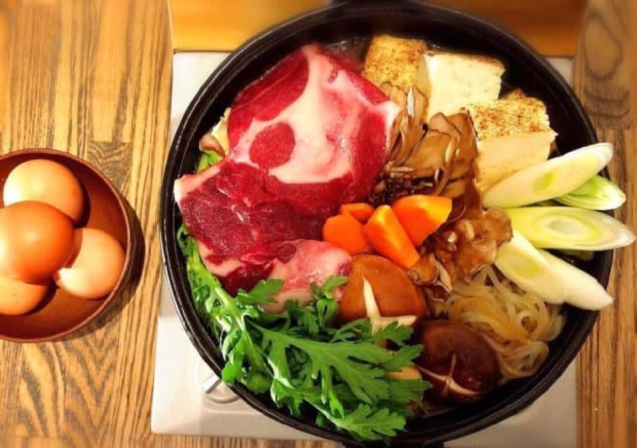 Sukiyaki of Mujina meat (image)