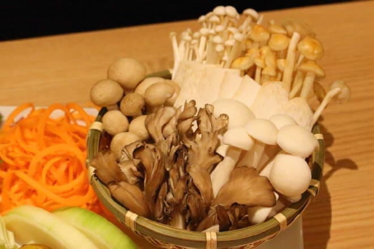 Mushrooms with a core taste are recommended