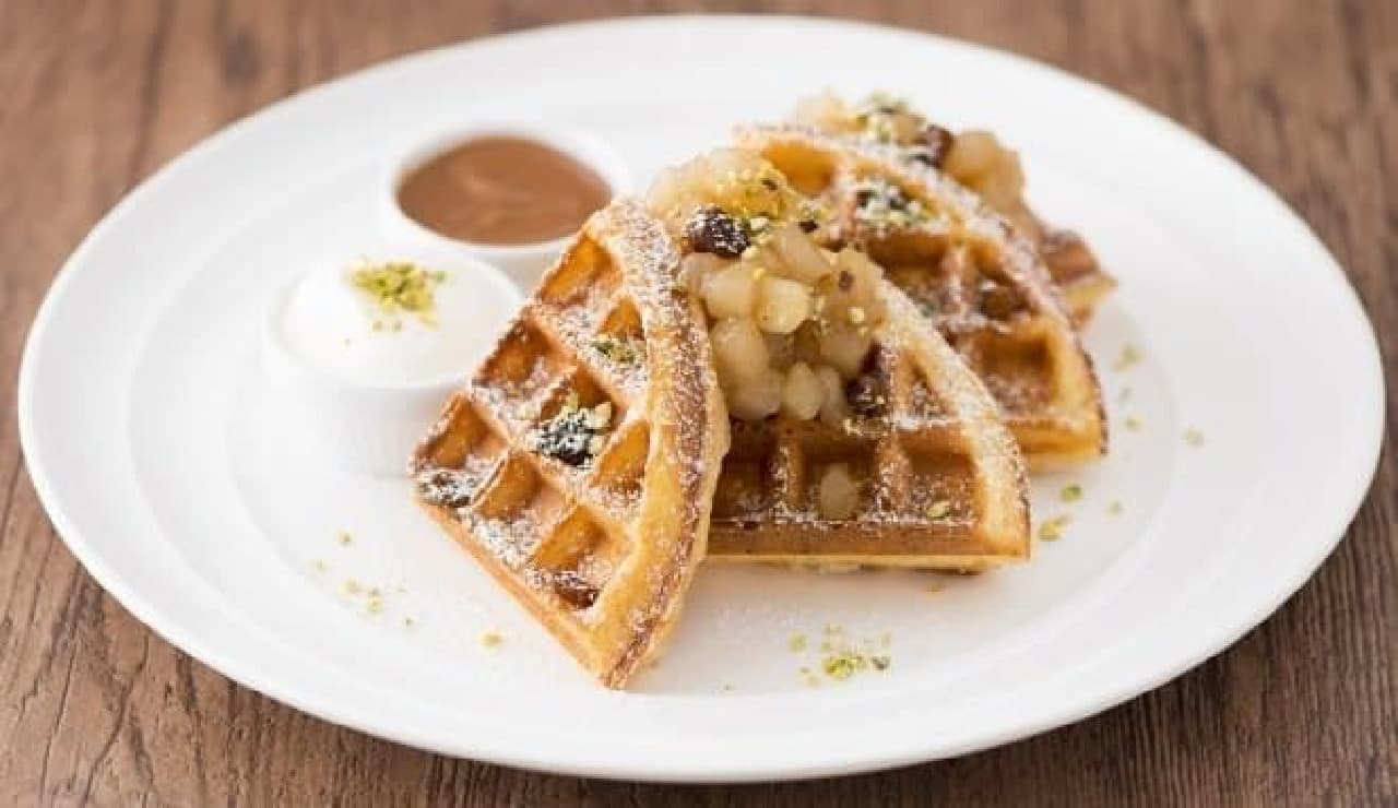 Autumn taste "apple" becomes a waffle limited to Wednesday
