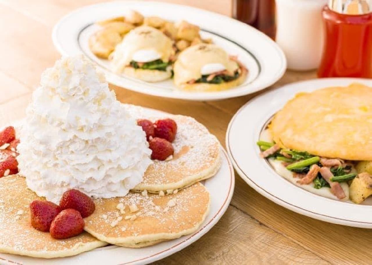 The whipped cream pancakes are familiar