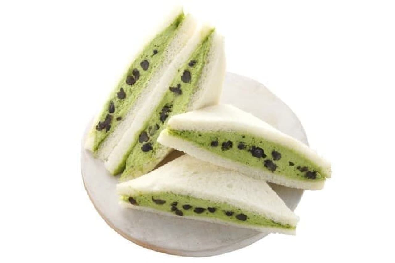 "Matcha cream with wet sweets" Sandwiches, Japanese sweets, and tea professionals have teamed up to create a dish.
