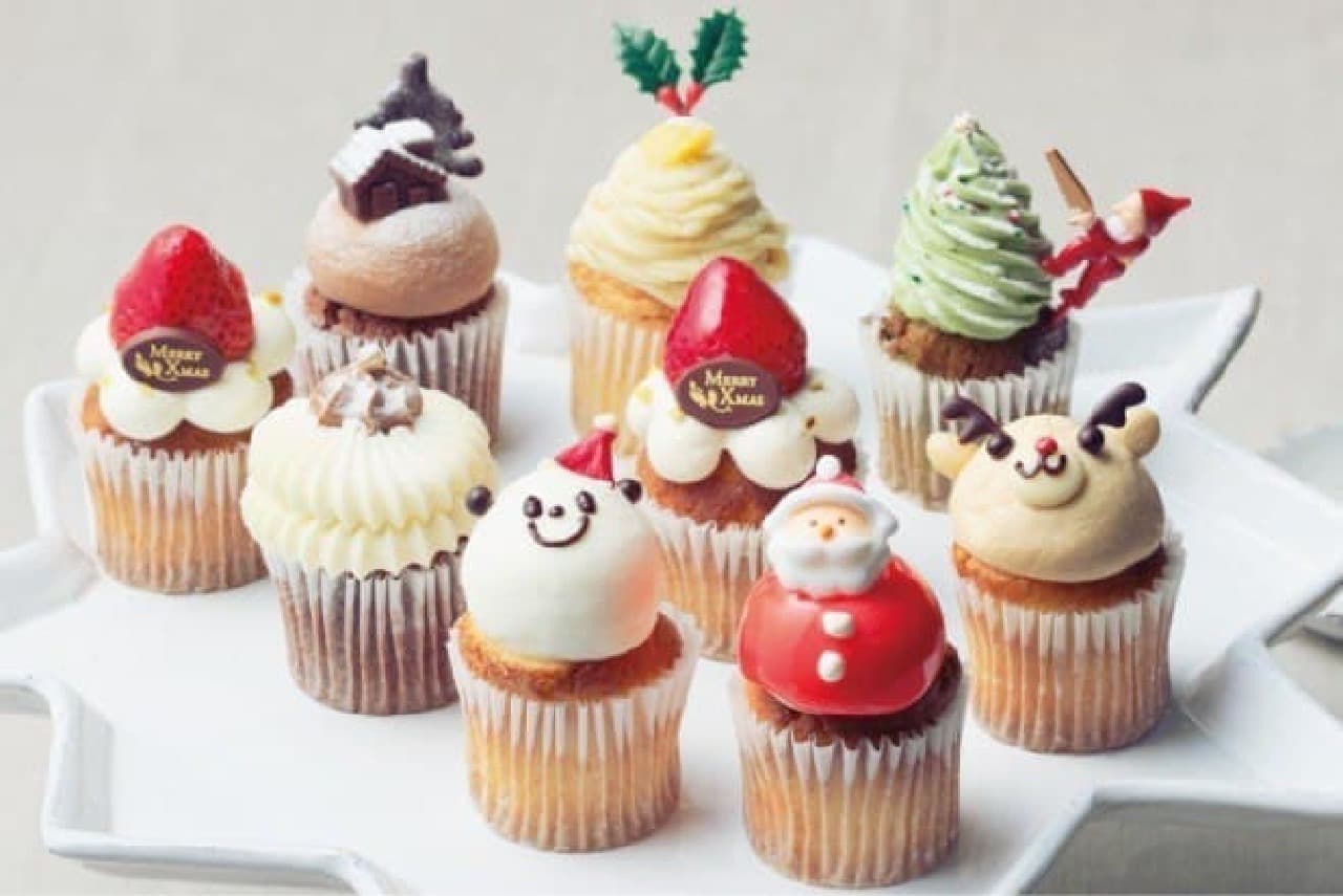 サンタパンダやトナカイがカップケーキに フェアリーケーキフェア クリスマスbox えん食べ