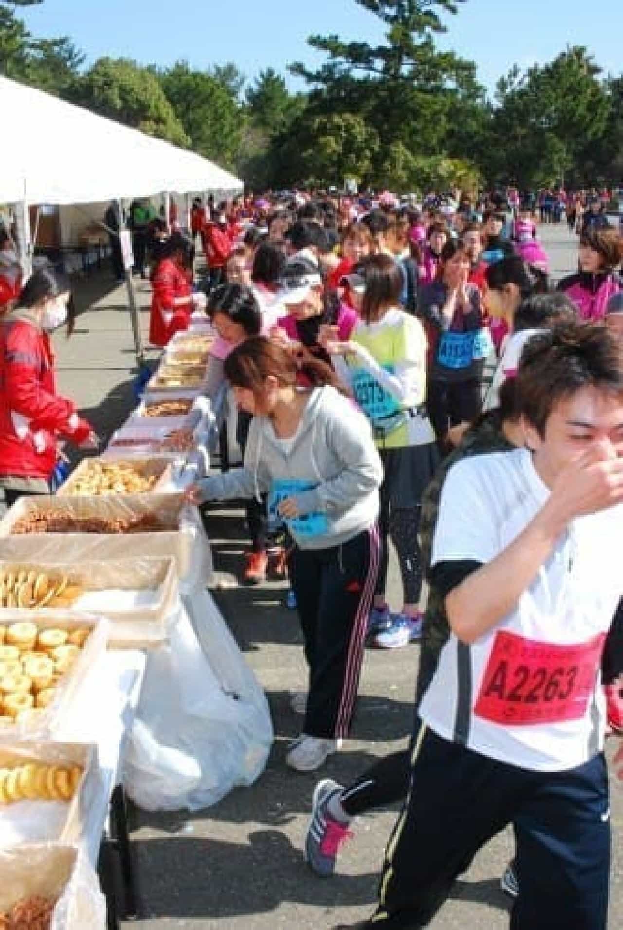 You don't have to eat while running