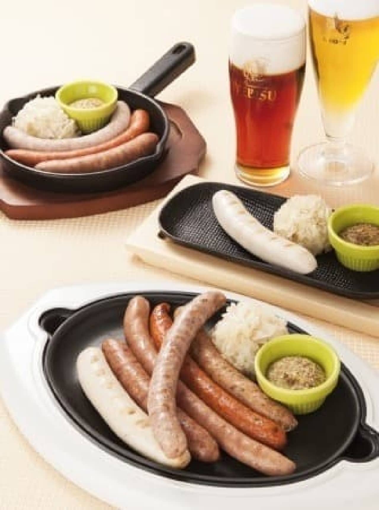 One sausage or assorted sausages! (The photo is an image)