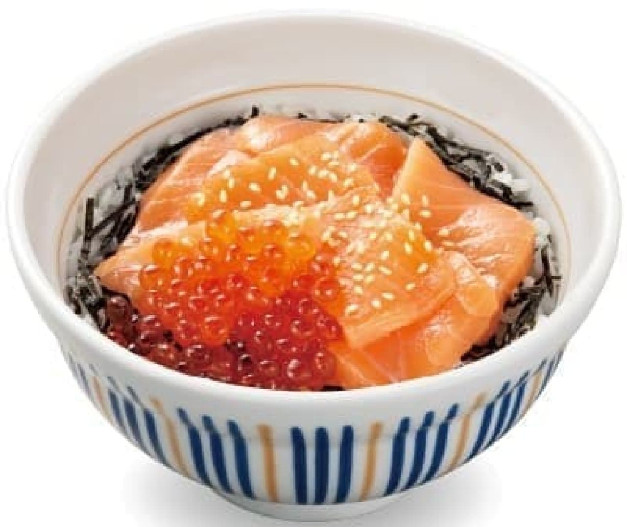 Salmon and how much seafood "parent and child" bowl (Source: Nakau official website)