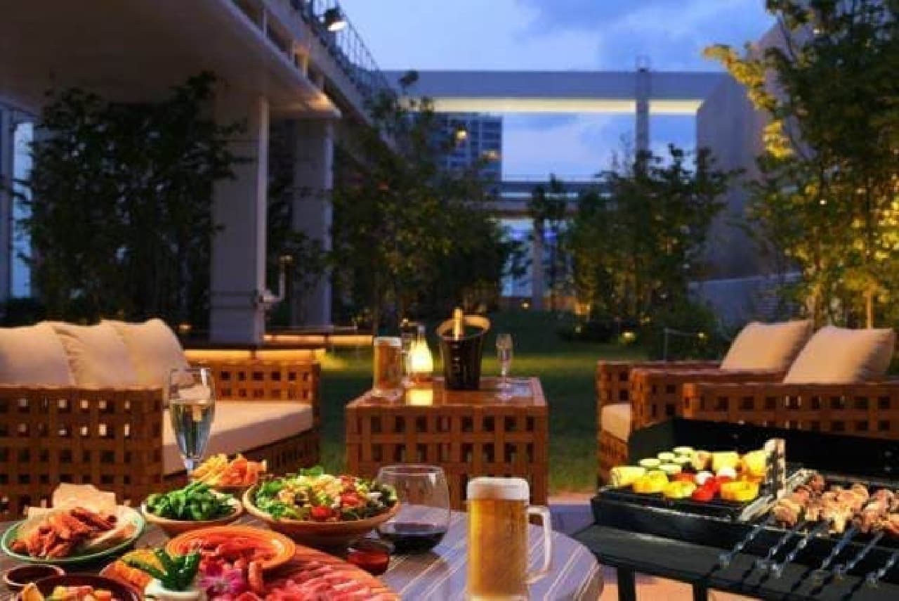 How about a luxurious BBQ beer garden?