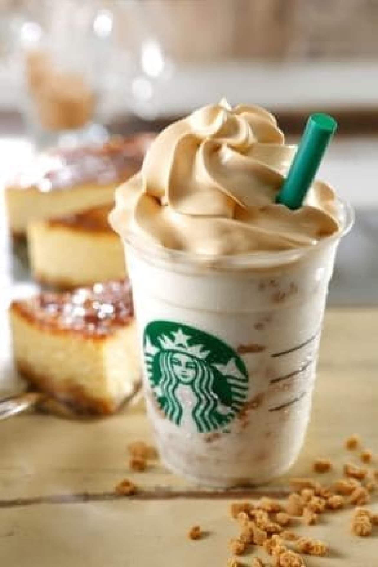 "Baked Cheesecake" frappe is now available at Starbucks!