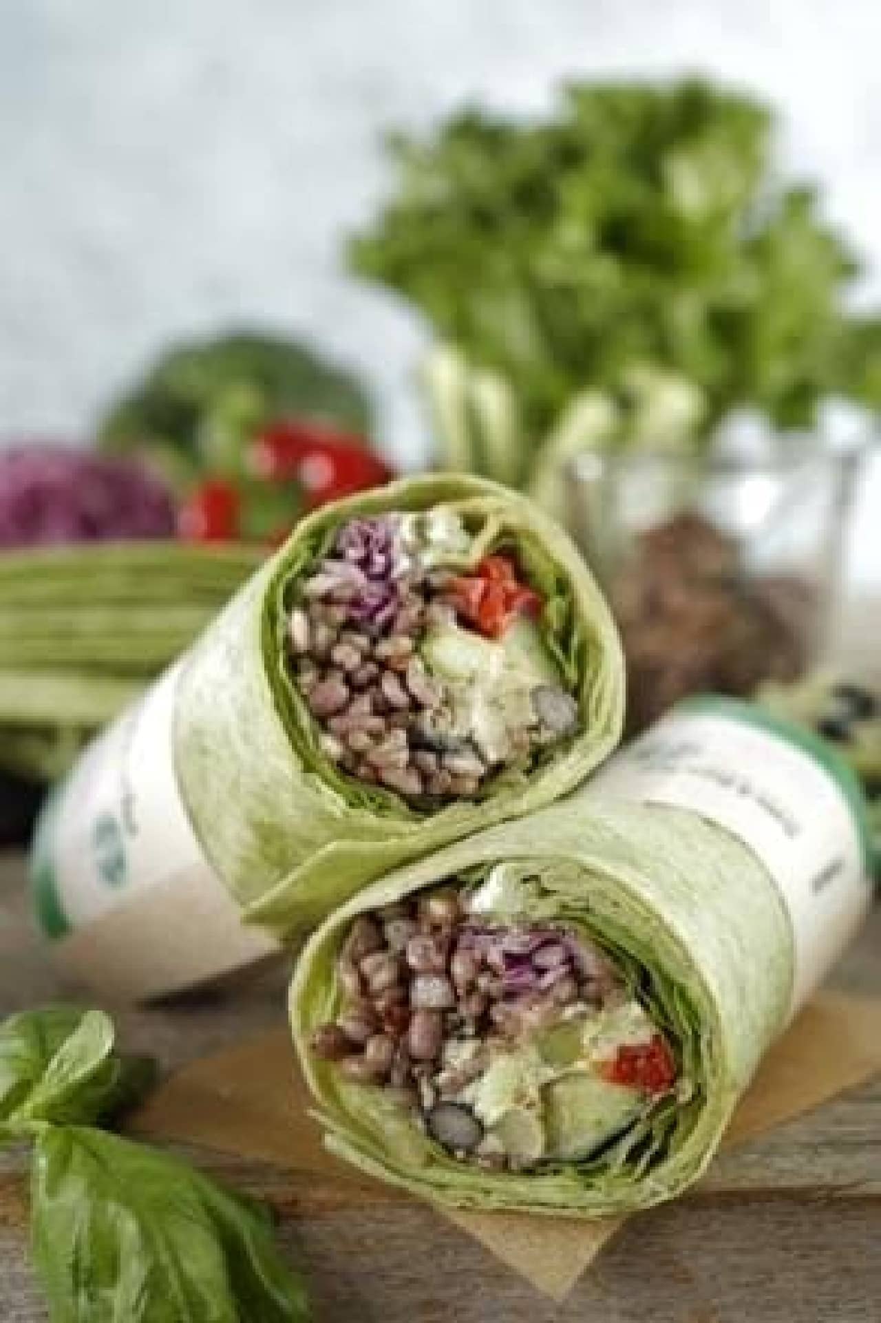 Salad Wrap Millet & Beans Basil