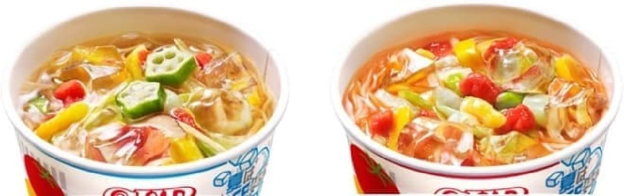 Nissin Foods "Cup Noodle Light Plus Delicious Somen" "Tomato Somen"