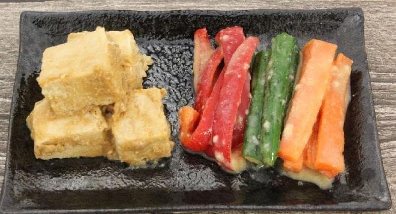Sunday's laboratory "Tofu and vegetables pickled in amazake miso"