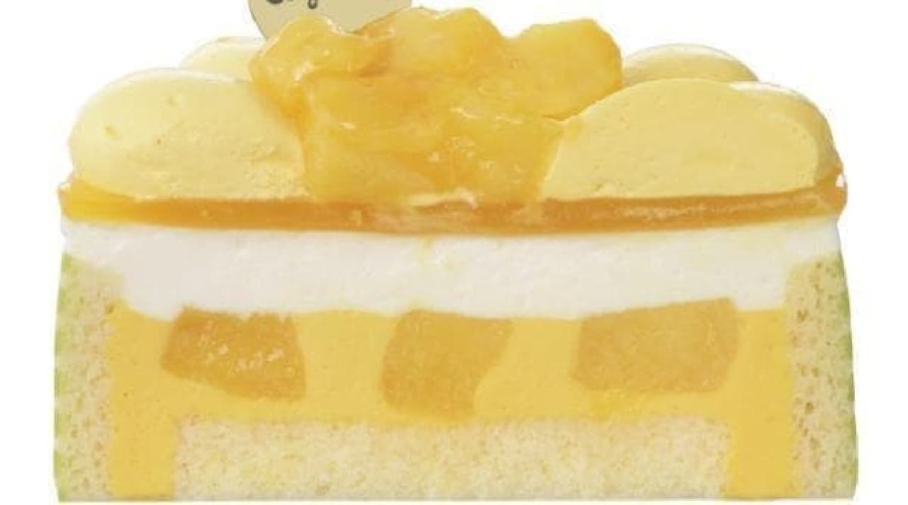 銀座コージーコーナー「マンゴーのひまわりケーキ」
