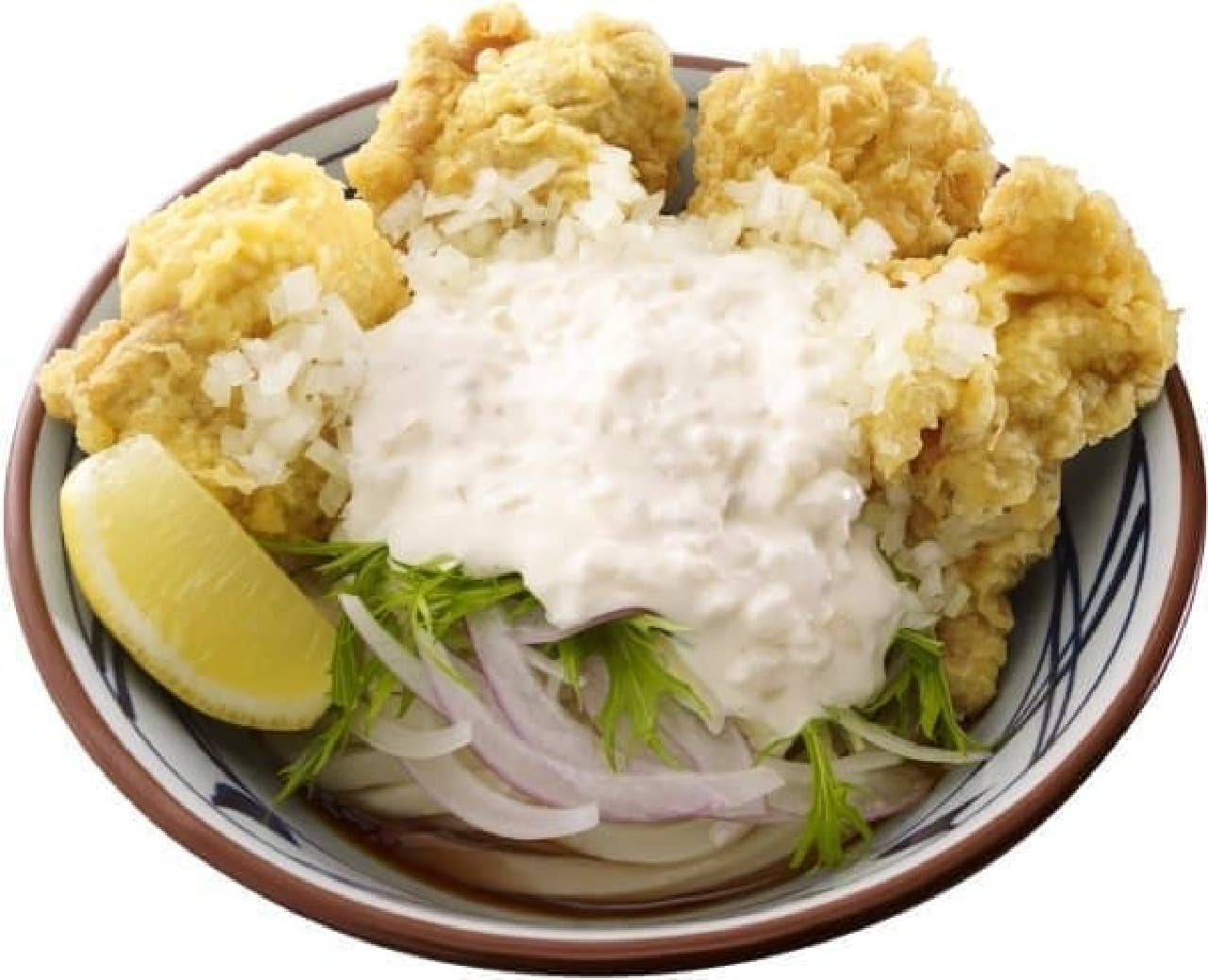 Marugame Seimen "Taru Chicken Ten Bukkake Udon"