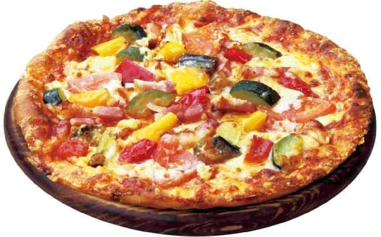 Pizza Hut "Pizza with reduced sugar" in collaboration with Rizap Aged bacon and grilled vegetables