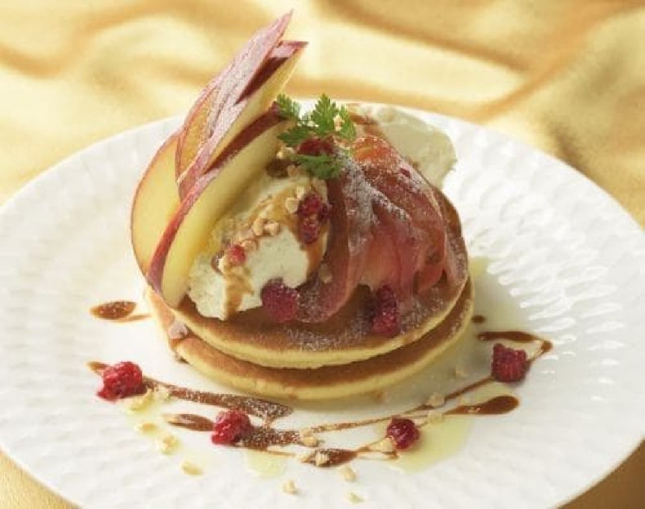 Ginza Cozy Corner "Apple and Cream Cheese Pancakes-Truffle Fragrance-"