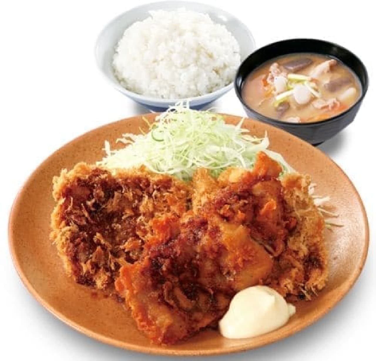 Katsuya "Chicken cutlet and fried chicken set meal"