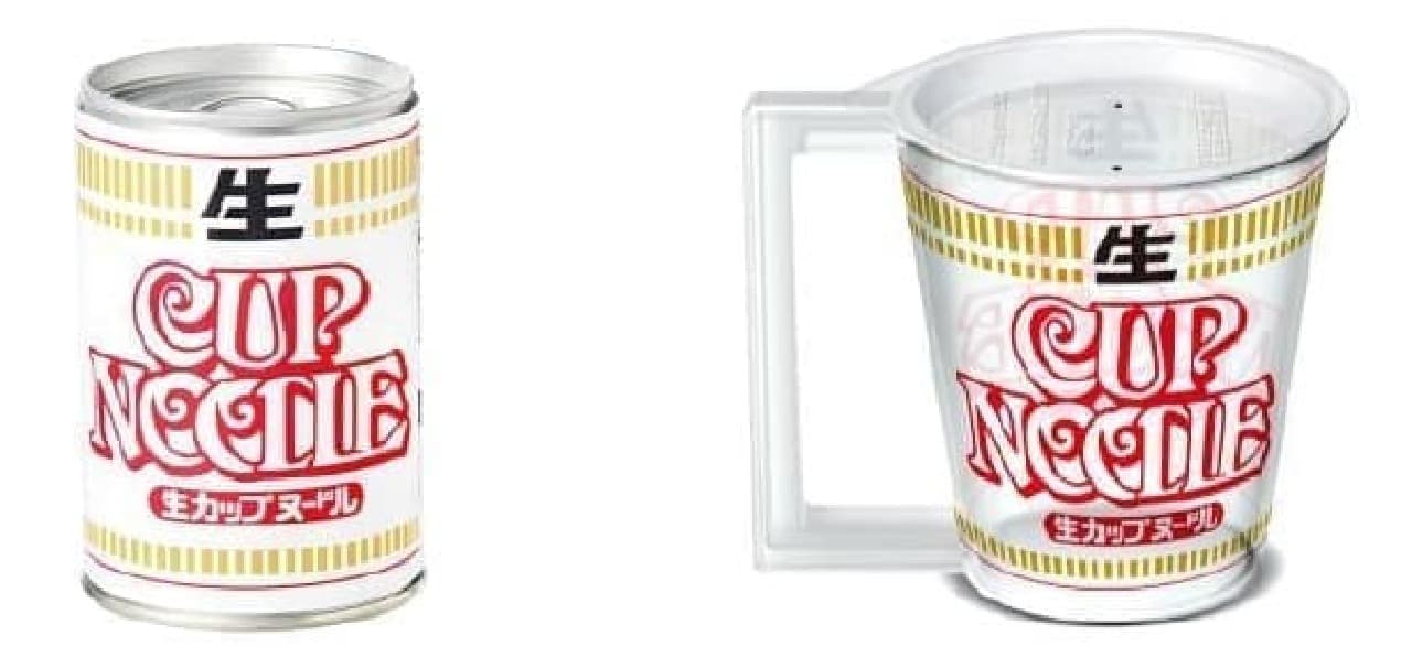 Nissin Foods "Raw Cup Noodles" and Cups