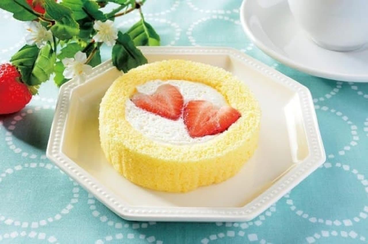 Lawson premium roll cake with strawberries