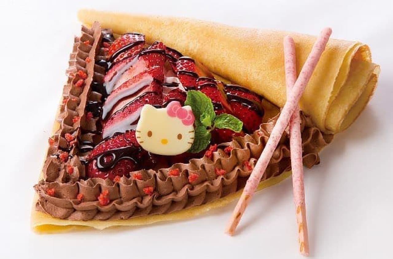 Sanrio Rainbow World Restaurant "Kitty's Chocolate Crepe"