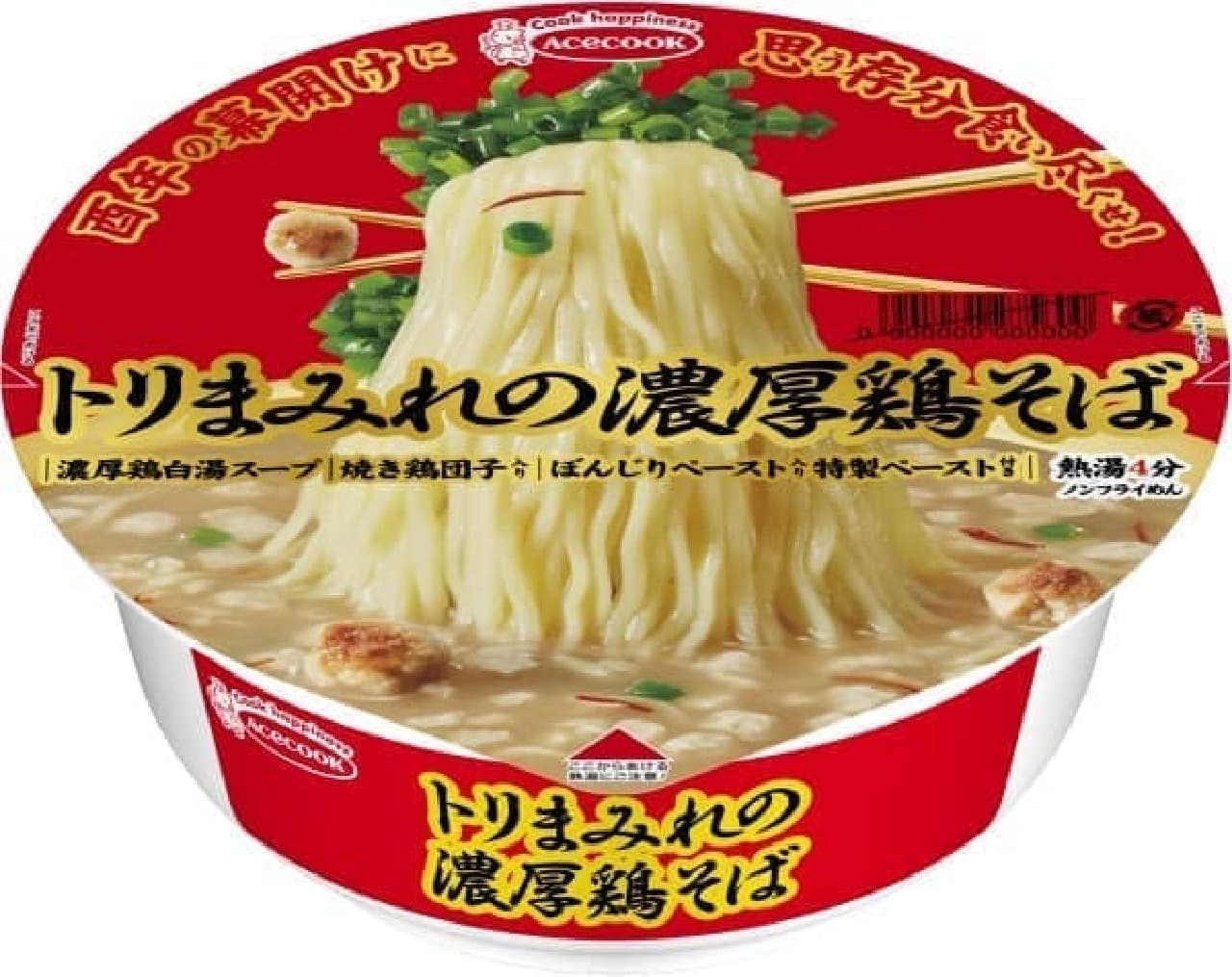 Acecook "Thick chicken soba covered with chicken"