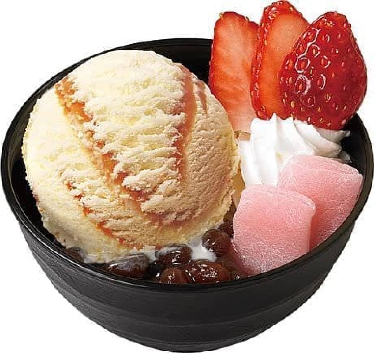 Thirty One Ice Cream "Warm Strawberry Cream Zenzai"