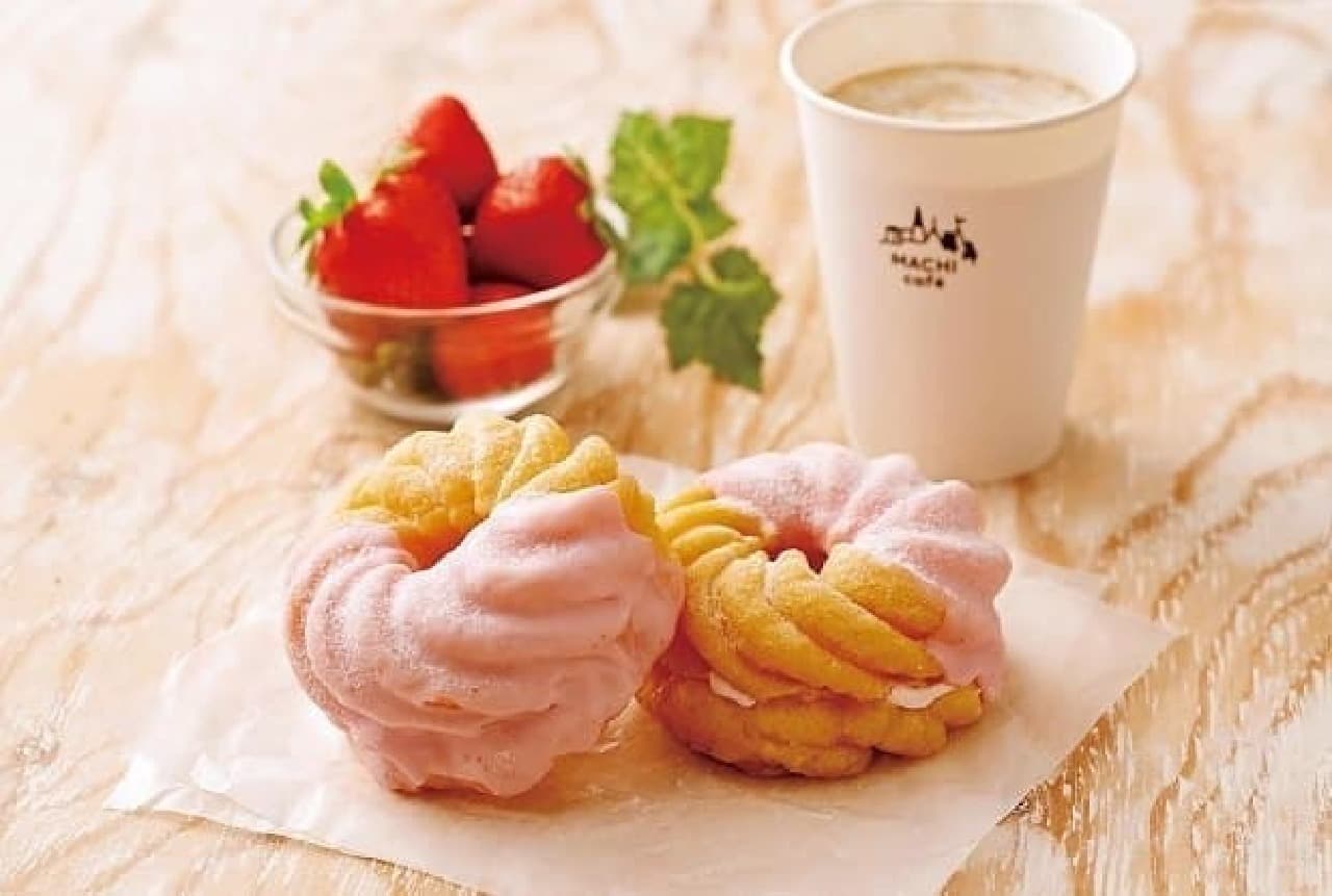 Lawson "French Cruller Amaou Strawberry Whipped Cream"
