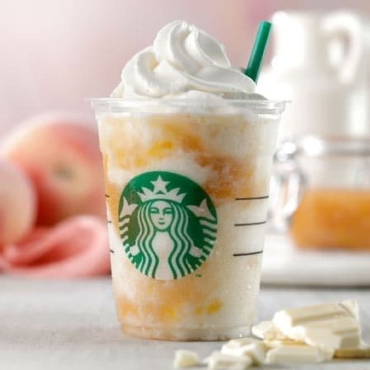 Starbucks Coffee "White Chocolate & Peach Cream Frappuccino"