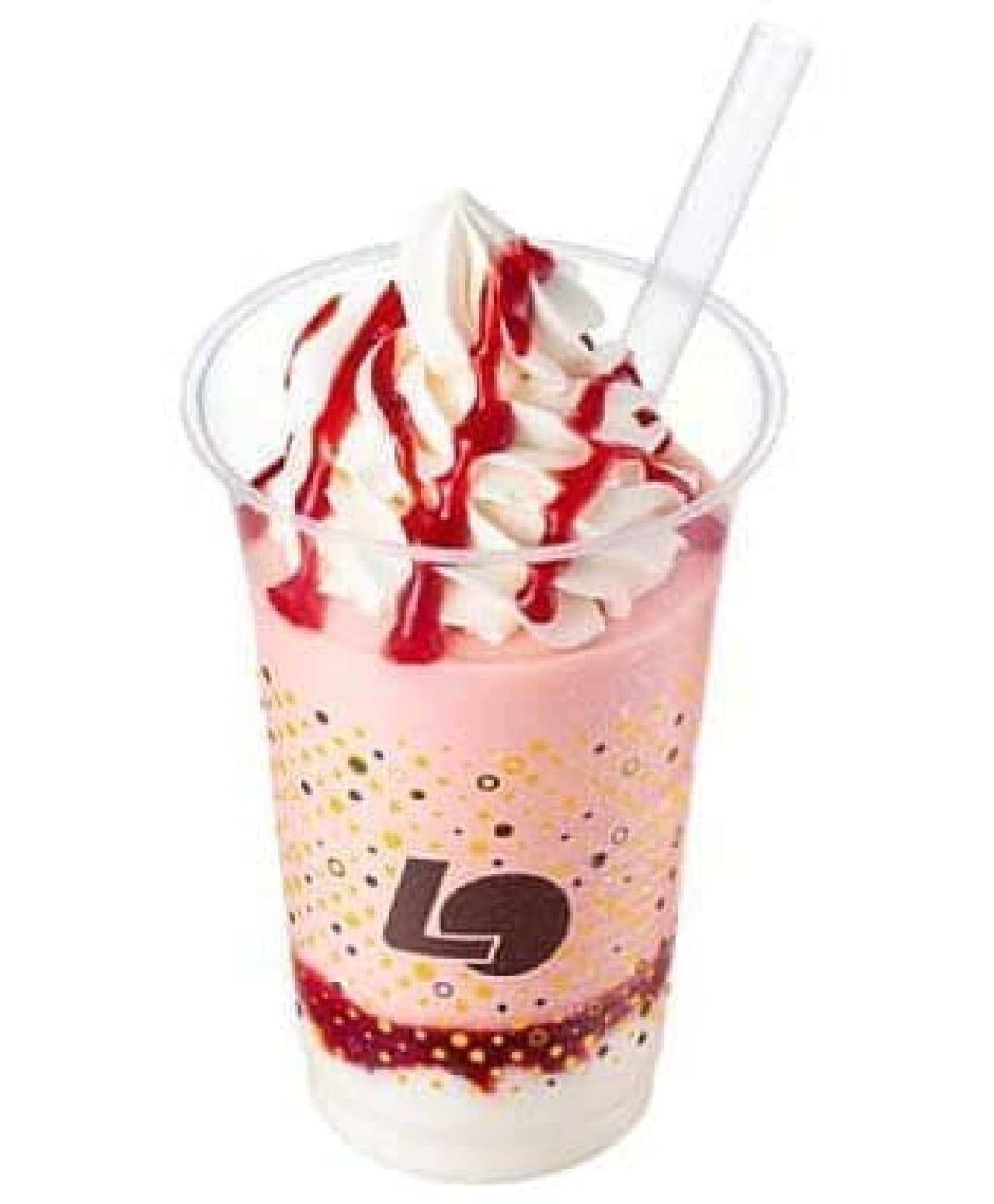 Lotteria "Milk Pudding Strawberry Shake"
