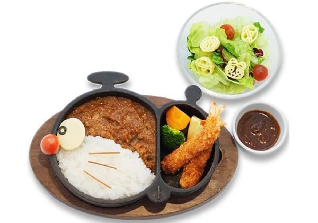 Doraemon KACHIKOCHI Cafe "Kachikochi Antarctic" Dora "Squid Curry"