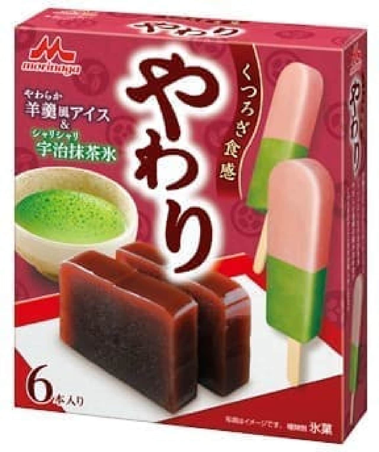 Soft yokan-style ice cream & Uji matcha ice cream