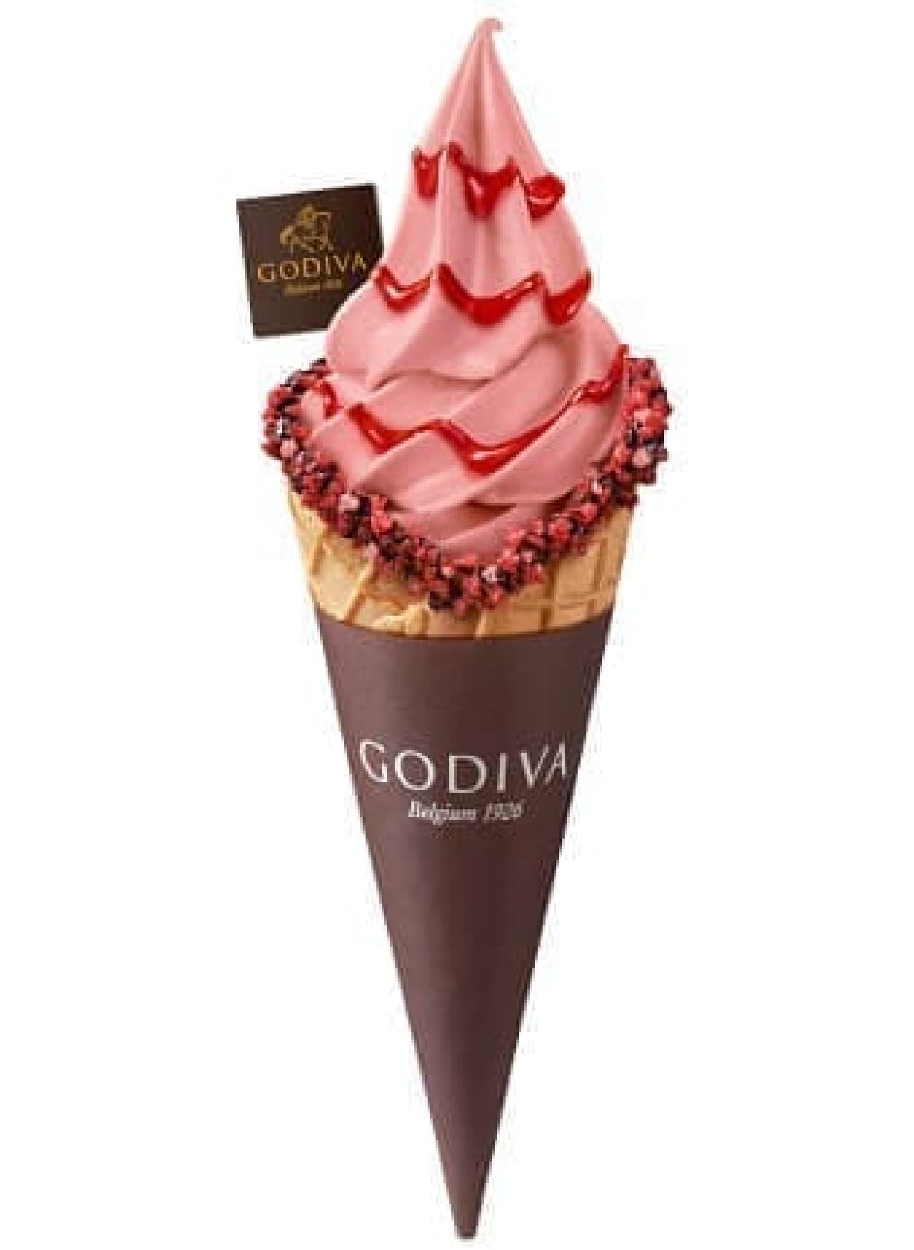 ゴディバ ソフトクリーム ホワイトチョコレート ストロベリー