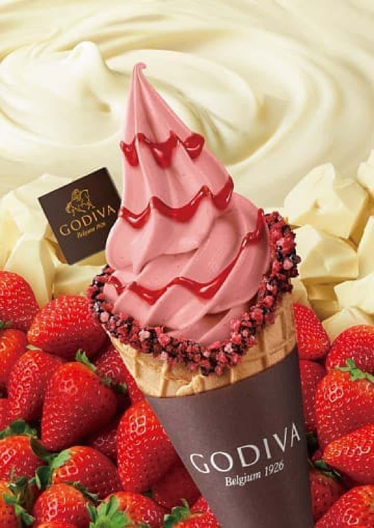 Godiva Soft Cream White Chocolate Strawberry