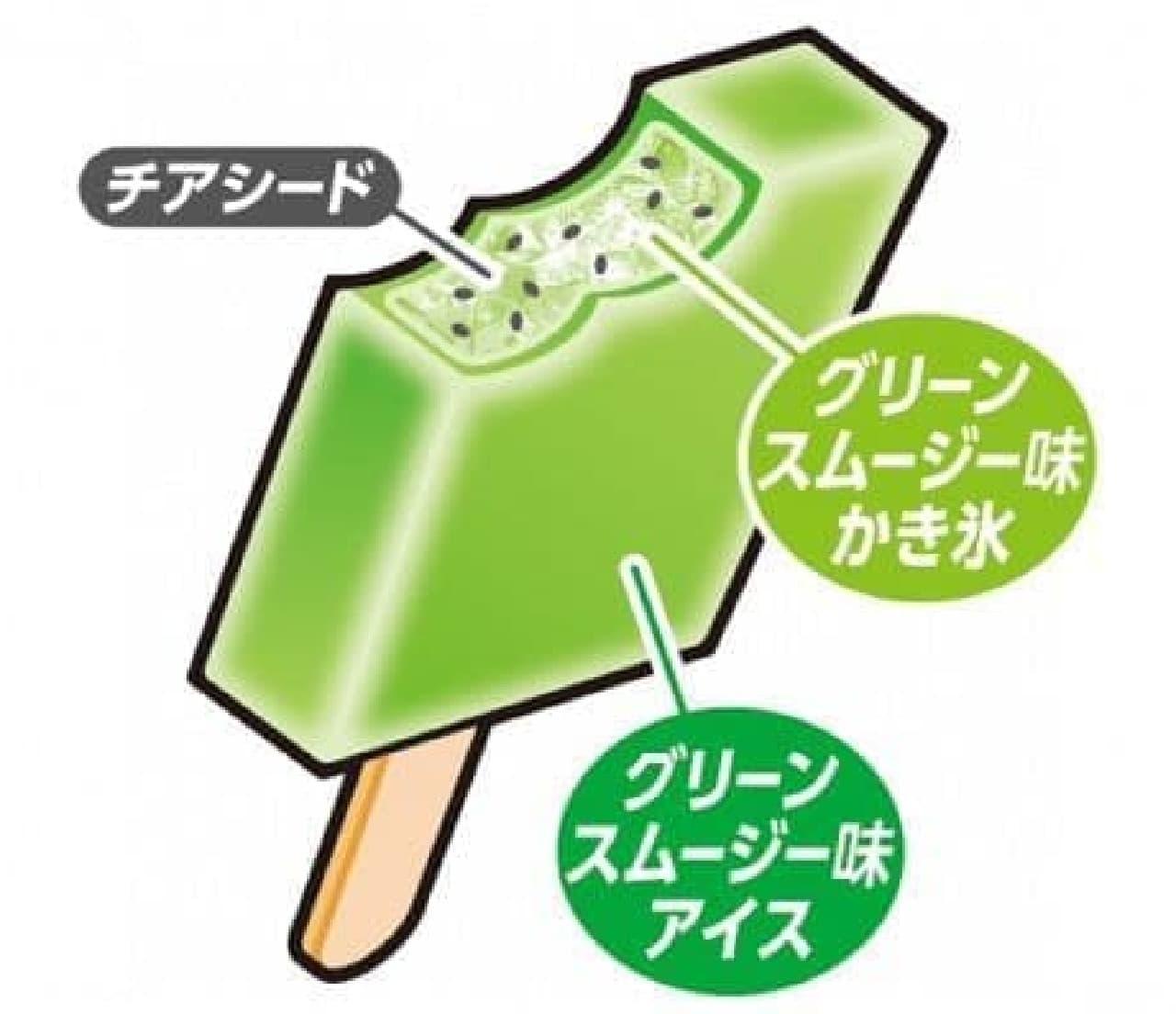 Akagi Nyugyo "Gari-Gari-kun Rich Green Smoothie Flavor"