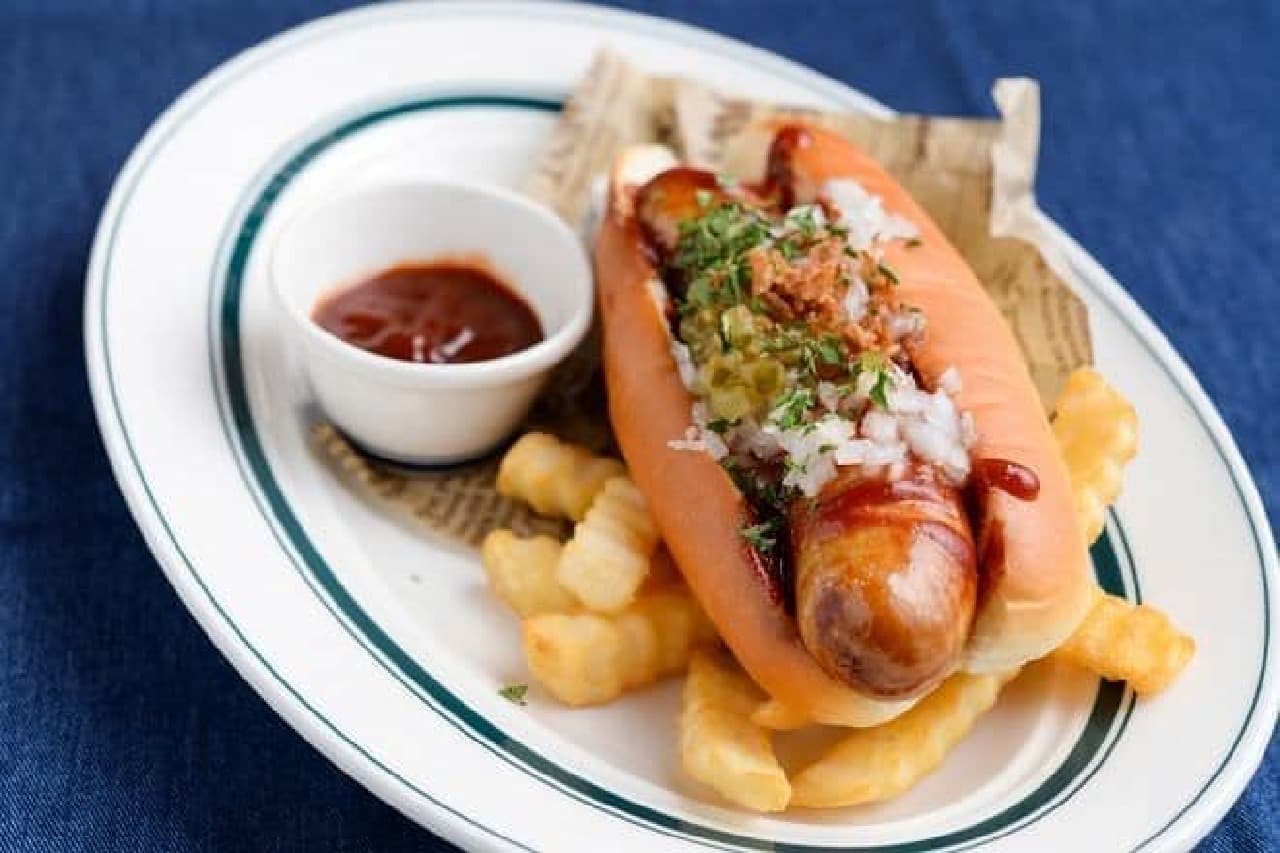 Nickstock "Extra-thick hot dog"