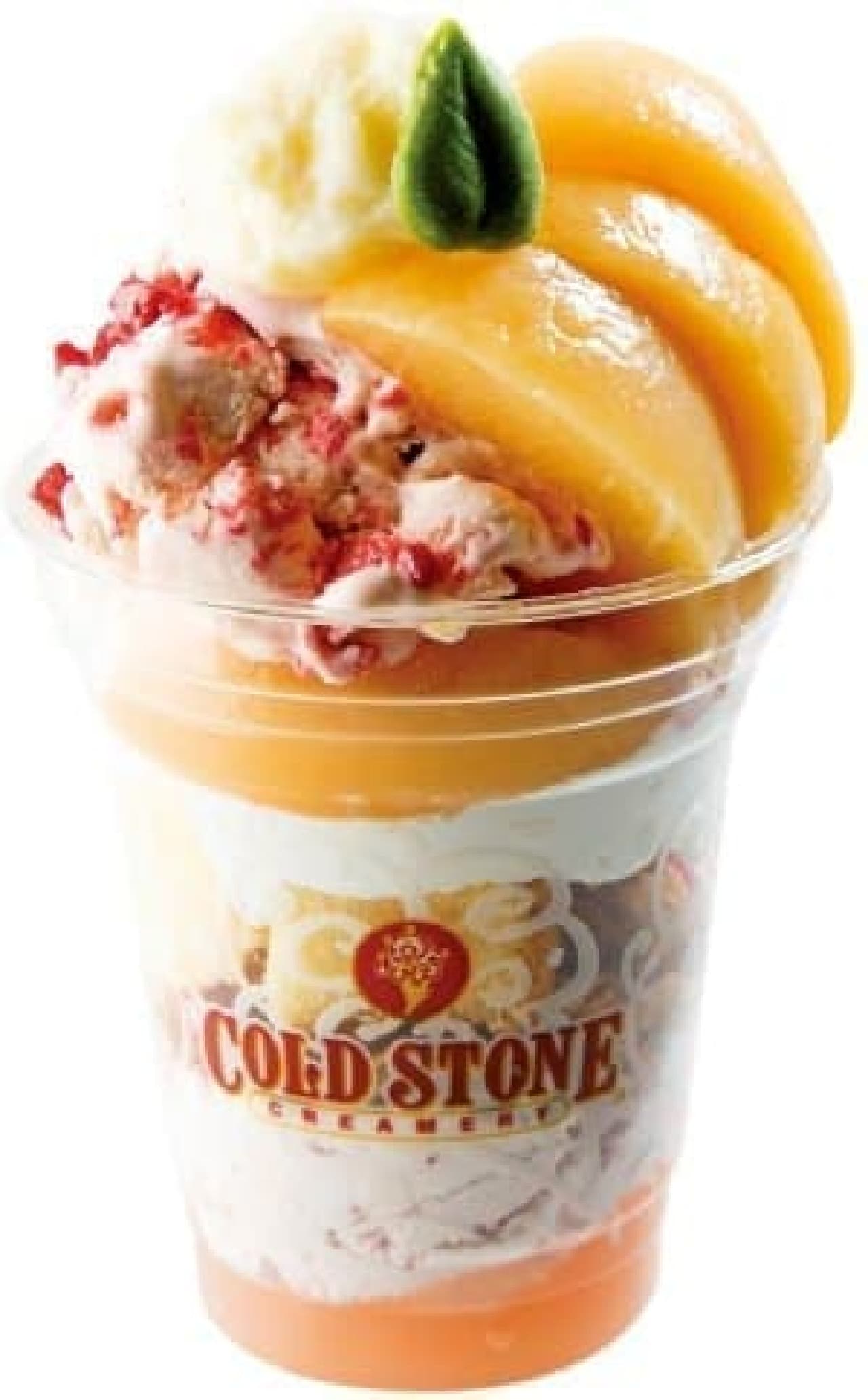 Cold Stone Creamery "Pinky Peach Cruise Parfait"