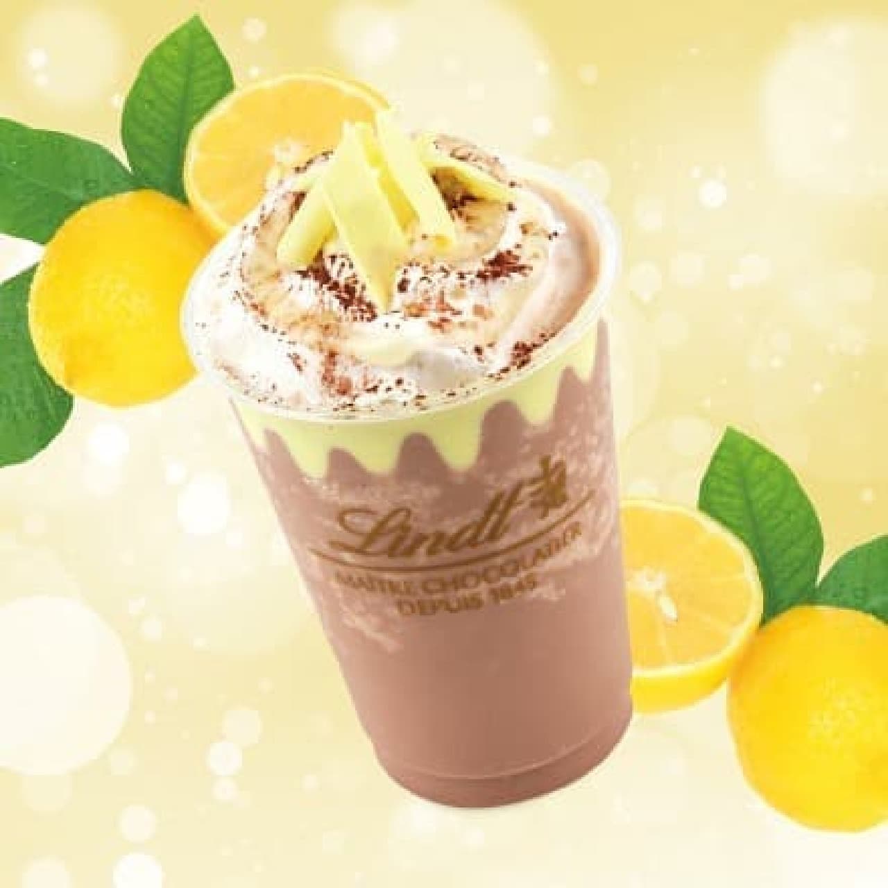 Linz Chocolat Cafe "Linz Milk Chocolate Lemon Ice Drink"
