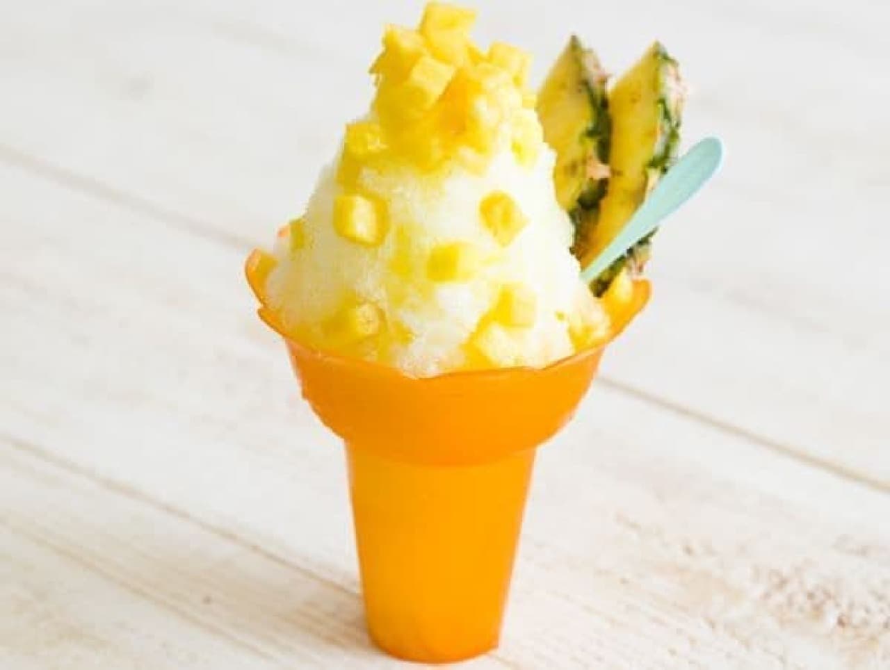 "Pine Shave Ice" is the second of the popular shave ice products.