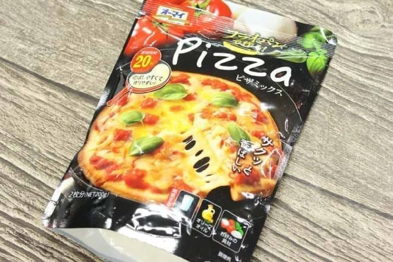 Pizza mix made with a frying pan